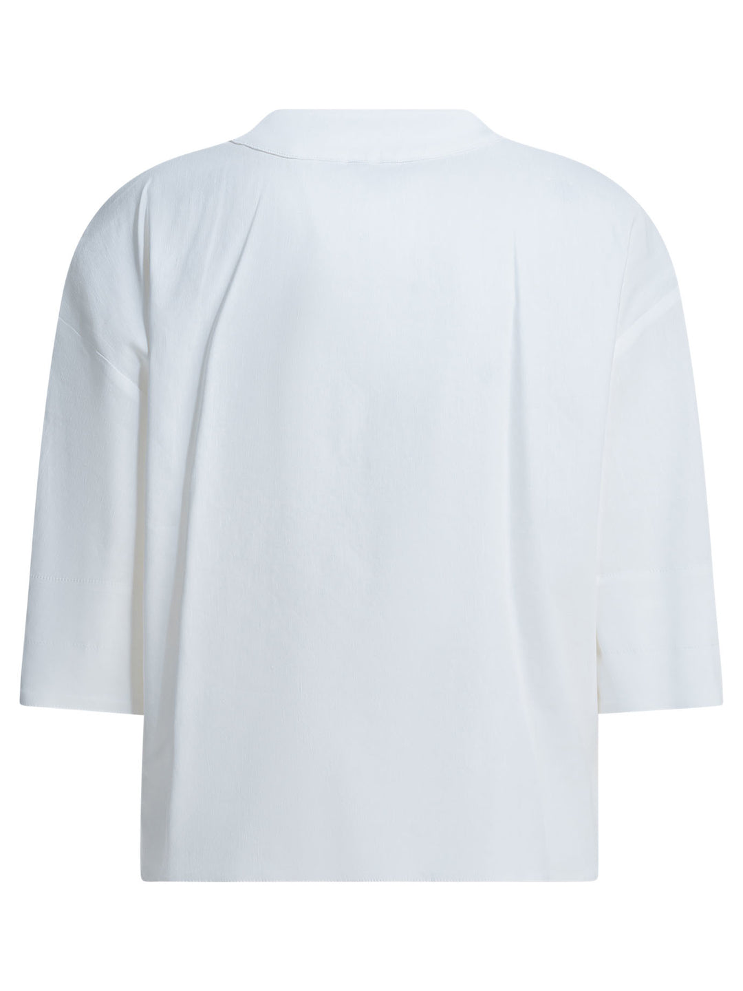 Max Mara Pure Linen Blend Blouse Shirts - Bianco | b005c427df9192c9d0177b6b324a17e9537c2da4