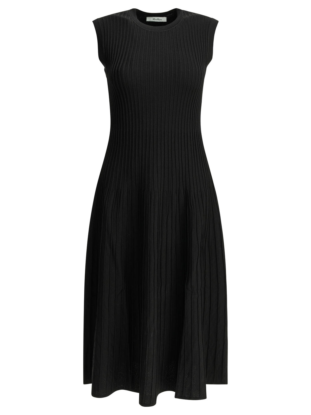 Max Mara Pure Flared Midi Dress Abiti - Nero | b196dde3514478b61d50b34d61e135a574a16bf6