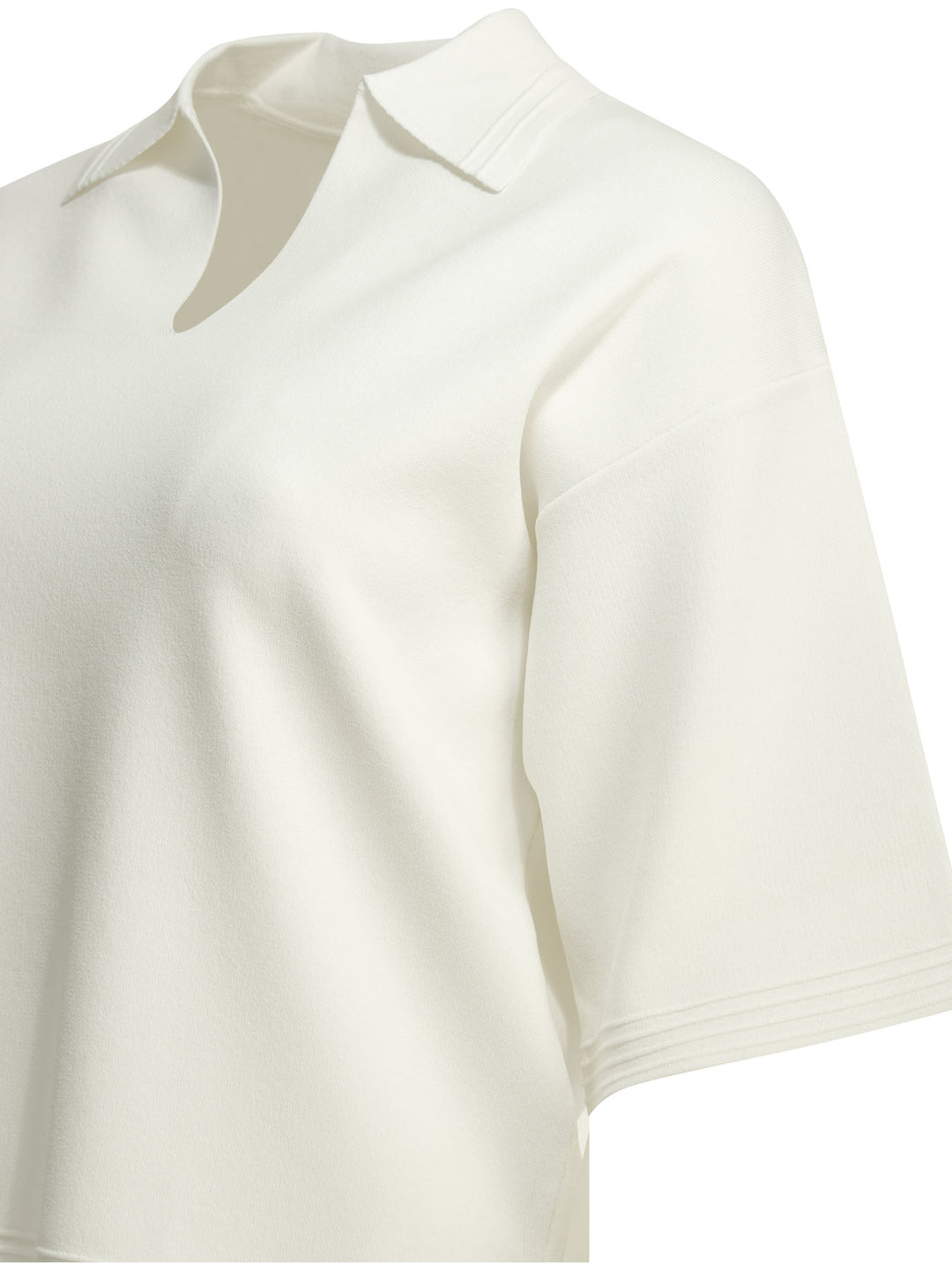 Max Mara Pure Polo Shirt Without Buttons Polo shirts - Bianco | a5876bf25f3a3ebd131084940efaa1bf05da3fcb