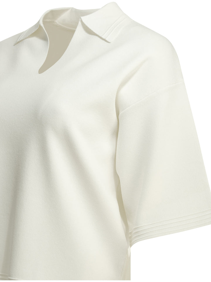 Max Mara Pure Polo Shirt Without Buttons Polo shirts - Bianco | a5876bf25f3a3ebd131084940efaa1bf05da3fcb