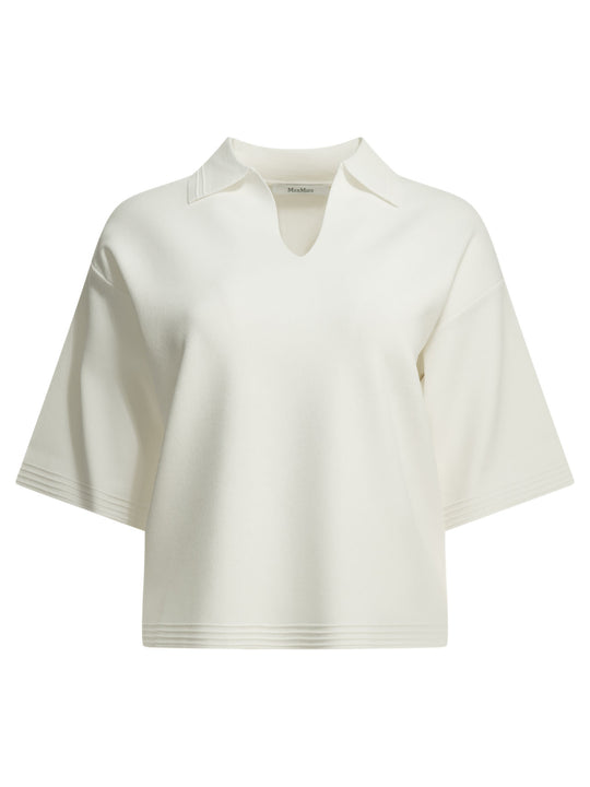 Polo Shirt Without Buttons Polo Shirts Bianco