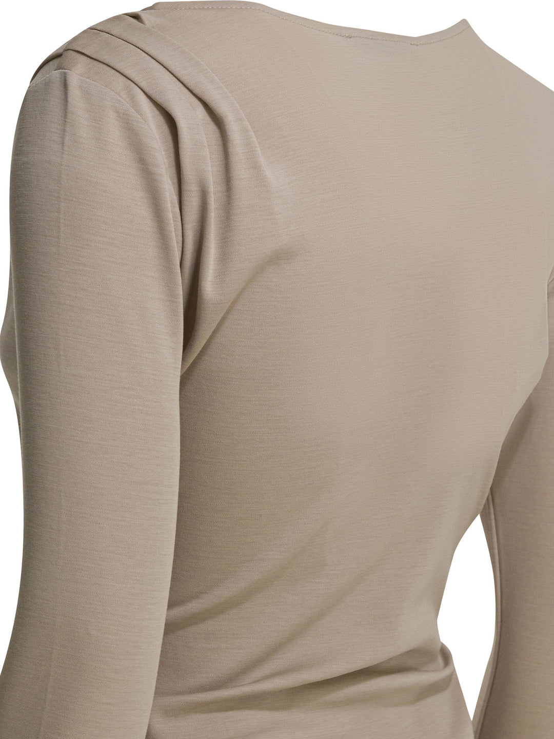 Max Mara Pure Virgin Wool V-Neck Sweater Knitwear - Beige | 555182a38517731a37c966b592d94ea64faa870a
