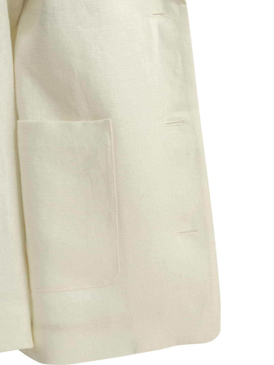 Max Mara S Linen Blazer Jackets and Coats - Bianco | 70f6da0ef4e8226972117bfde2e79dd9070eabd4