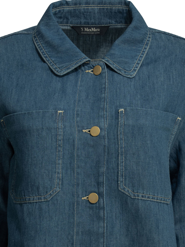 Max Mara S Casual Denim Shirt Shirts - Blu | 36fcc159c99da3ce5bc9c9bbd8683d714c814d84