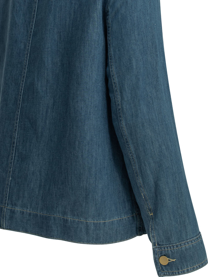 Max Mara S Casual Denim Shirt Shirts - Blu | ce066dcbd5ab3ea83f11742fffc26e4e84ebc8ad
