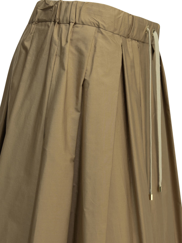 Max Mara S Long A-Line Skirt Gonne - Beige | 8ab2eb227cb23db63b1b2253207ae263980dd7fa