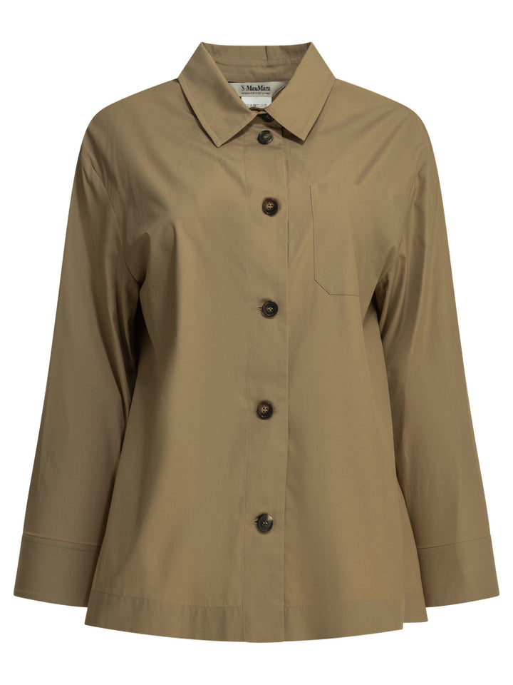 Max Mara S Casual Cotton Shirt Shirts - Beige | d010298cf2d20f0d4d0330820f91a83e57b58b5f