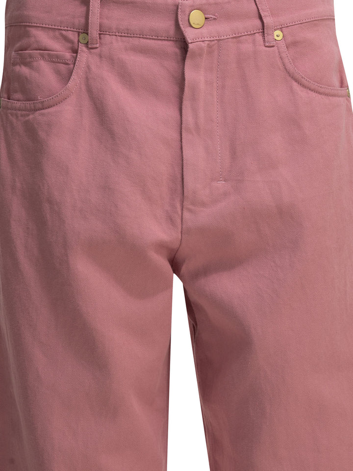 Max Mara S Casual Cotton Linen Pants Trousers - Rosa | 670bf480a161673f361abdeae36aa3645eae0063