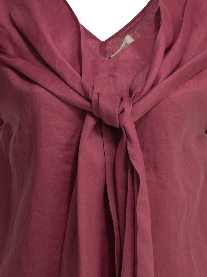 Max Mara S Casual Draped Top Top - Fucsia | 70e5741947968f85b0229983b7687fbafb3d08df