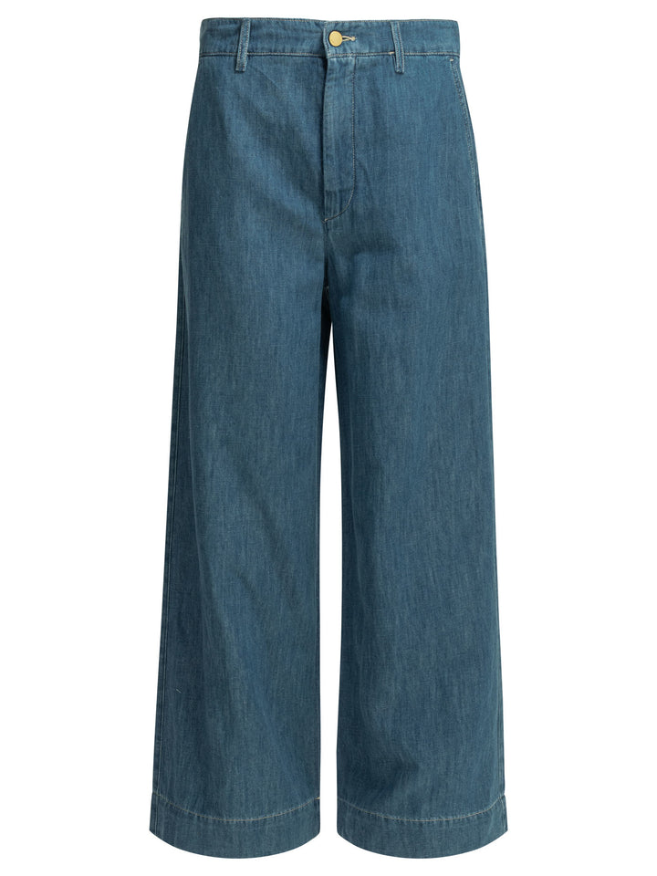 Max Mara S Wide Leg Jeans - Blu | 1625252b207574455e00dbfb54632ebf27f5a7d6