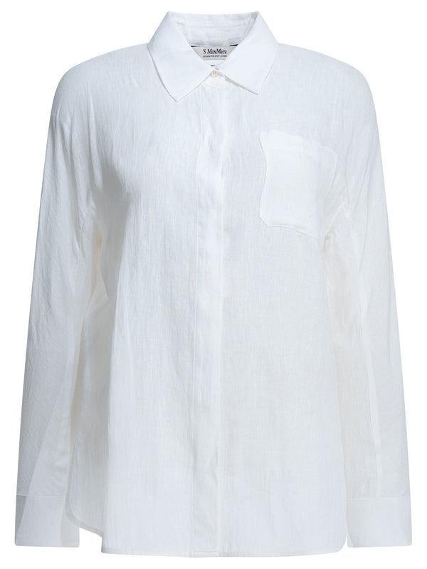 Casual Linen Shirt Shirts Bianco