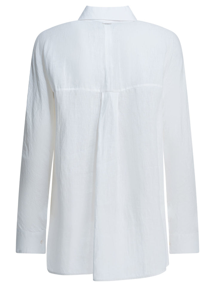 Max Mara S Casual Linen Shirt Shirts - Bianco | 239e12beb8664f84a843dd40408a4097bdfe74f0