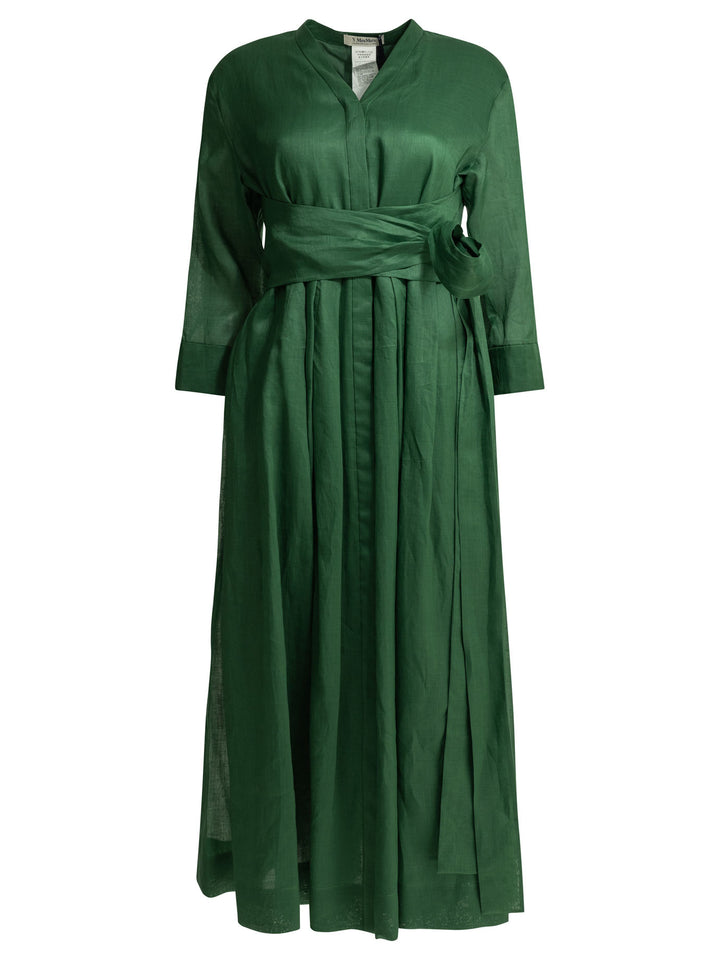 Max Mara S Chemisier Midi Dress Abiti - Verde | 69081ef78bd9c346590b95427b66ecaeac4d5315
