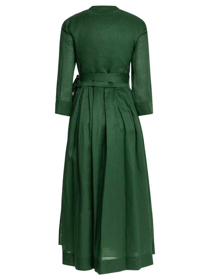 Max Mara S Chemisier Midi Dress Abiti - Verde | 1ecd756432e4c425108f9e6274094897fd339ac7
