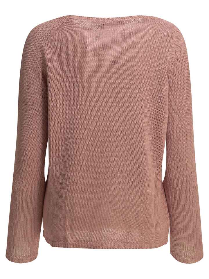 Max Mara S Round Neck Sweater Knitwear - Rosa | f07869b8afcbbc02251b673d0398d43a5460dd2d