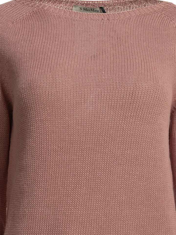 Max Mara S Round Neck Sweater Knitwear - Rosa | f09c4a8a7b147ef705f8f7d0024da4cf7a036246