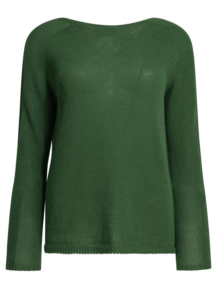 Max Mara S Round Neck Sweater Knitwear - Verde | 6a0a8e7f59e0582e9f009d9468d07375745b905d
