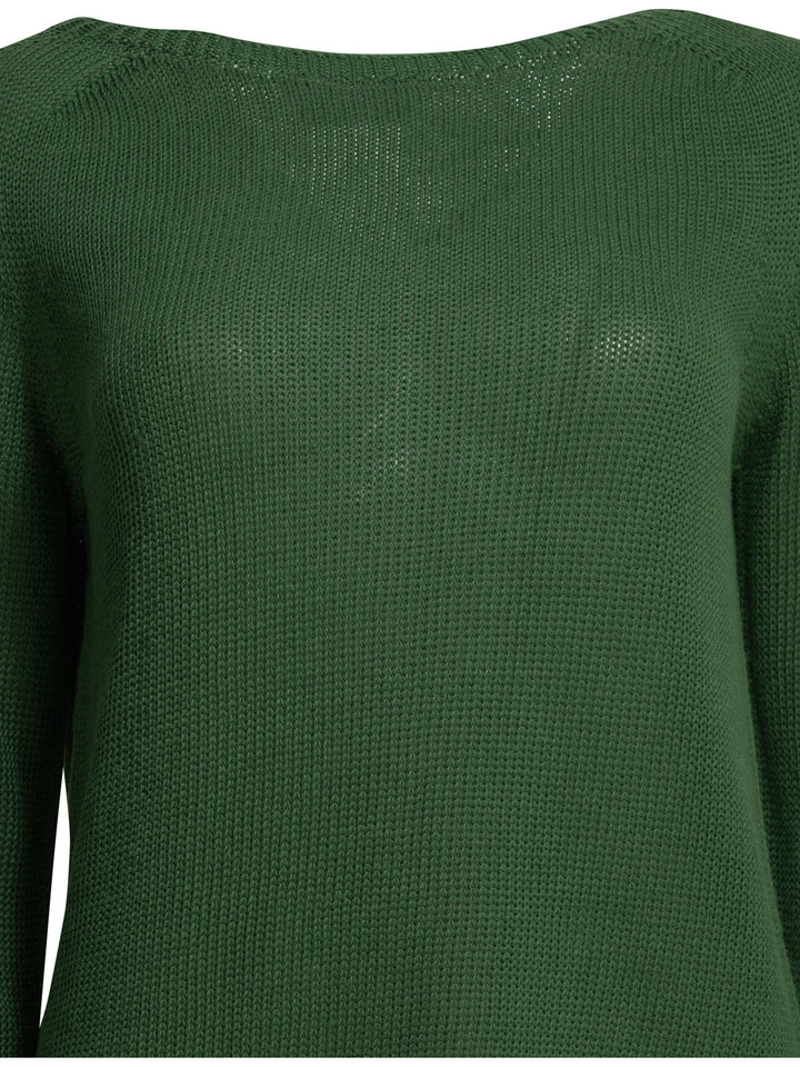 Max Mara S Round Neck Sweater Knitwear - Verde | 7e2d5ecf1613db274003fec910d27a20d7336cc0