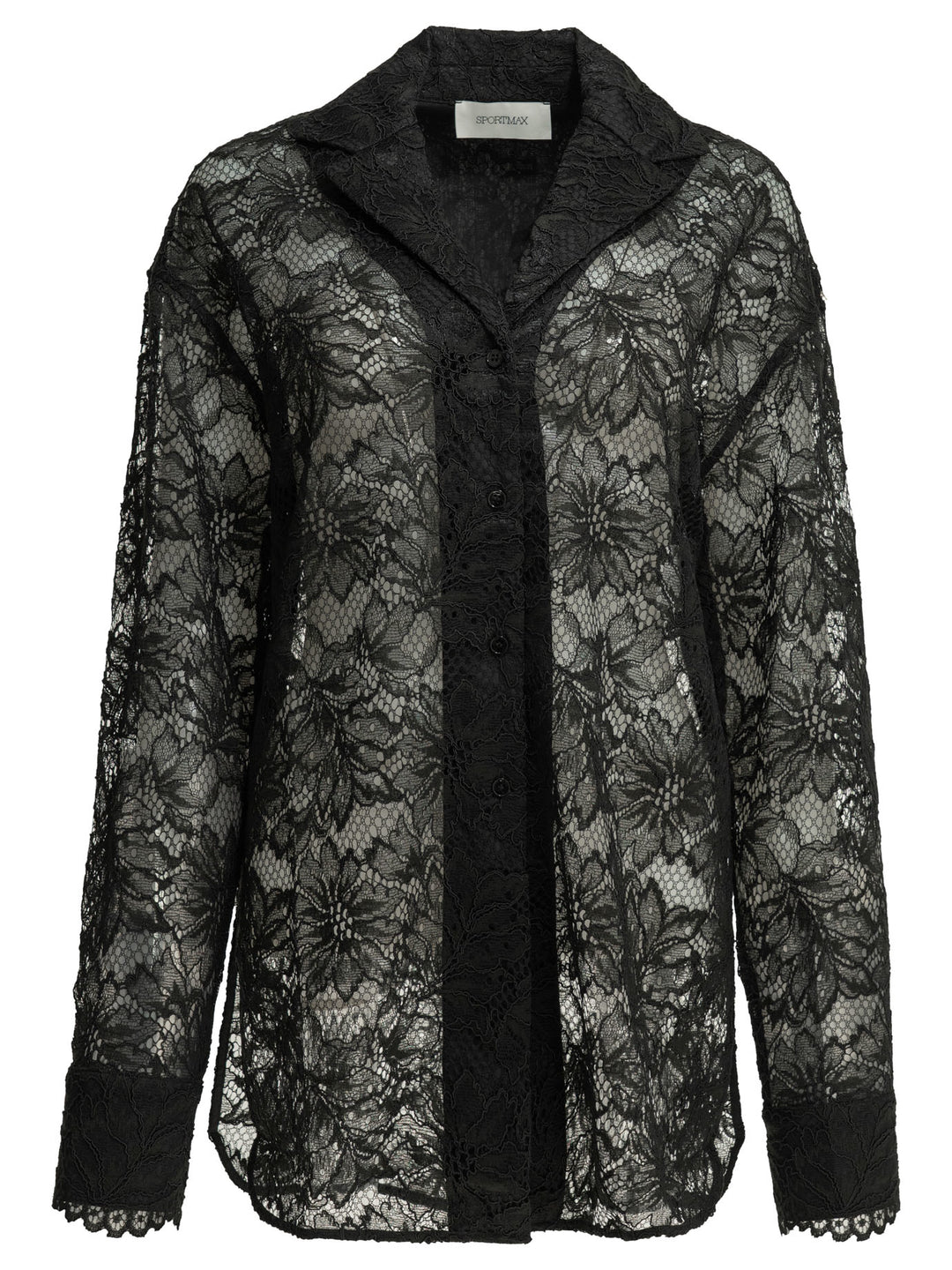 Max Mara Sportmax Casual Lace Shirt Shirts - Nero | ef56cb8d1b3bec71b6e204691a83f07e9b39c682