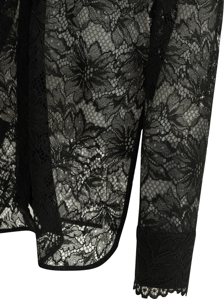 Max Mara Sportmax Casual Lace Shirt Shirts - Nero | 1fb47bb8decd112f7b7f1cfe35e58fb9eb5f9dfa