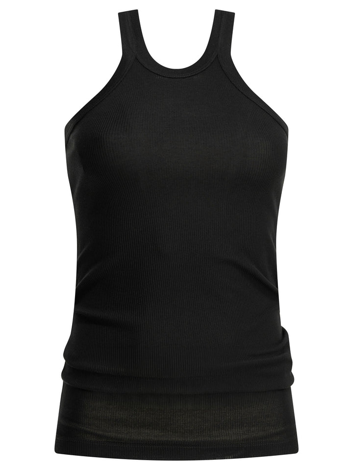 Max Mara Sportmax Cotton And Silk Tank Top Top - Nero | d7974251c6b59b97bd5204ec76340f41b607fa75