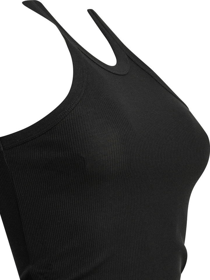 Max Mara Sportmax Cotton And Silk Tank Top Top - Nero | 180e67bd641537b5a481fd74551d891644e85504