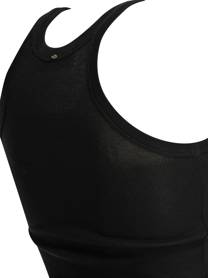 Max Mara Sportmax Cotton And Silk Tank Top Top - Nero | 8dc21d8f074b5e932e241405719ecdd87dcff099