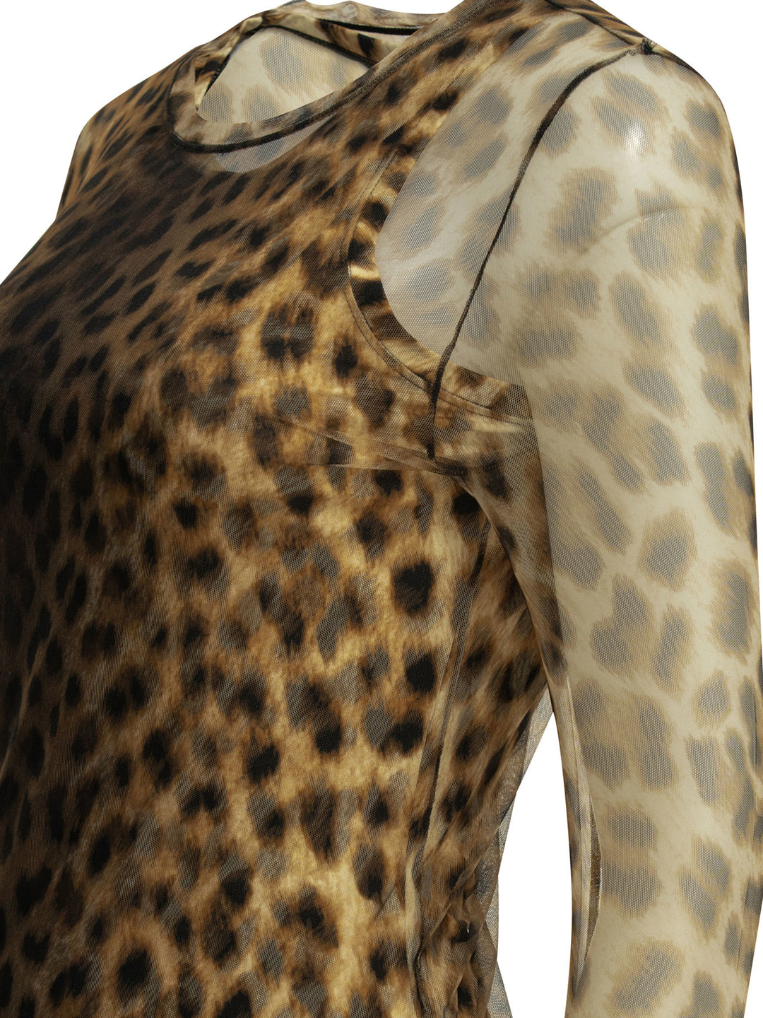 Max Mara Sportmax Fitted Animalier Top Top - Marrone | f941c01865c282c263000e1b0fc4dfa23e1e50c6