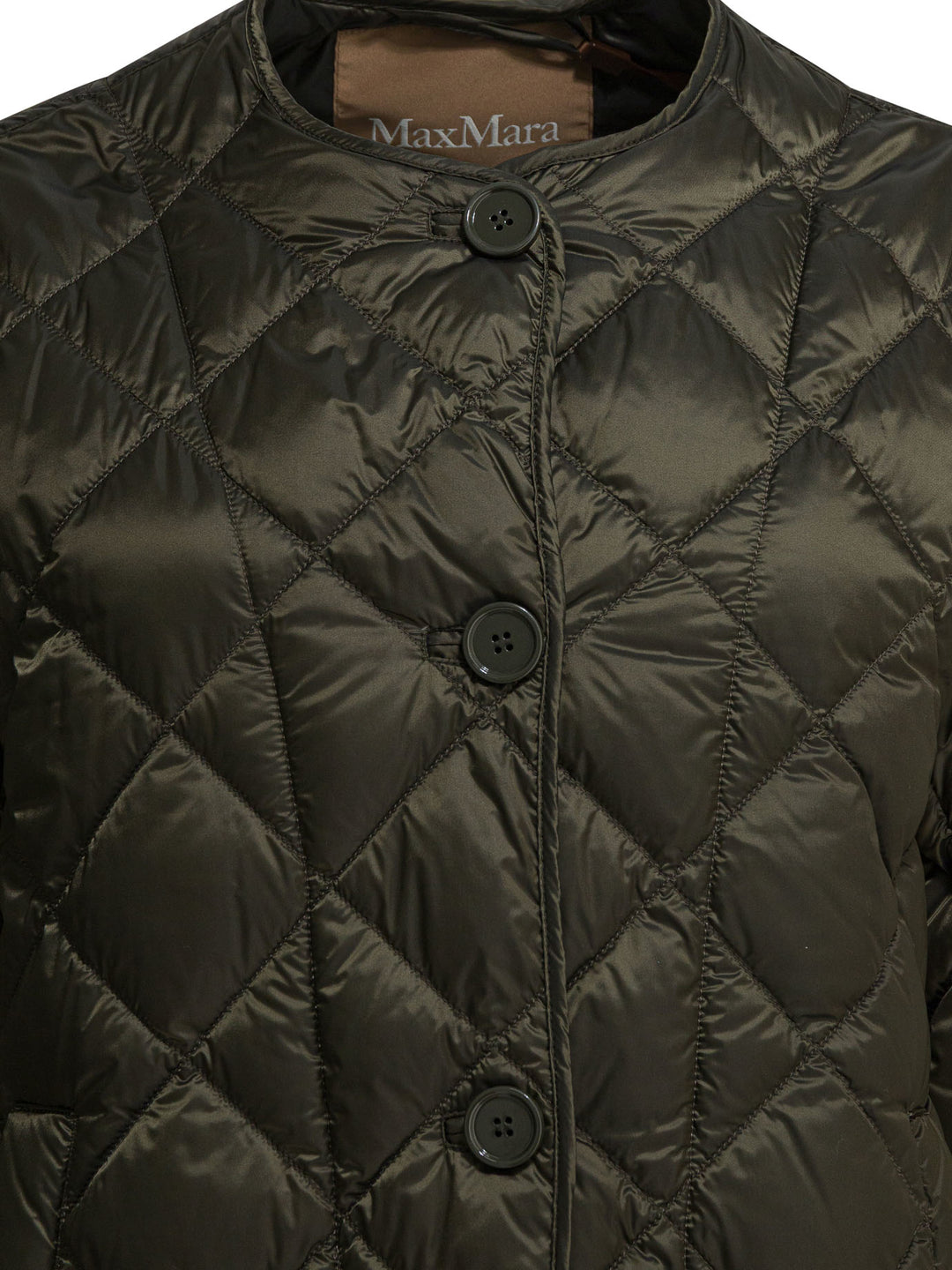 Max Mara The Cube Short Canvas Down Jacket Jackets and Coats - Verde | 100a26cbc8df94944cae1b026bd805c5e81392cd