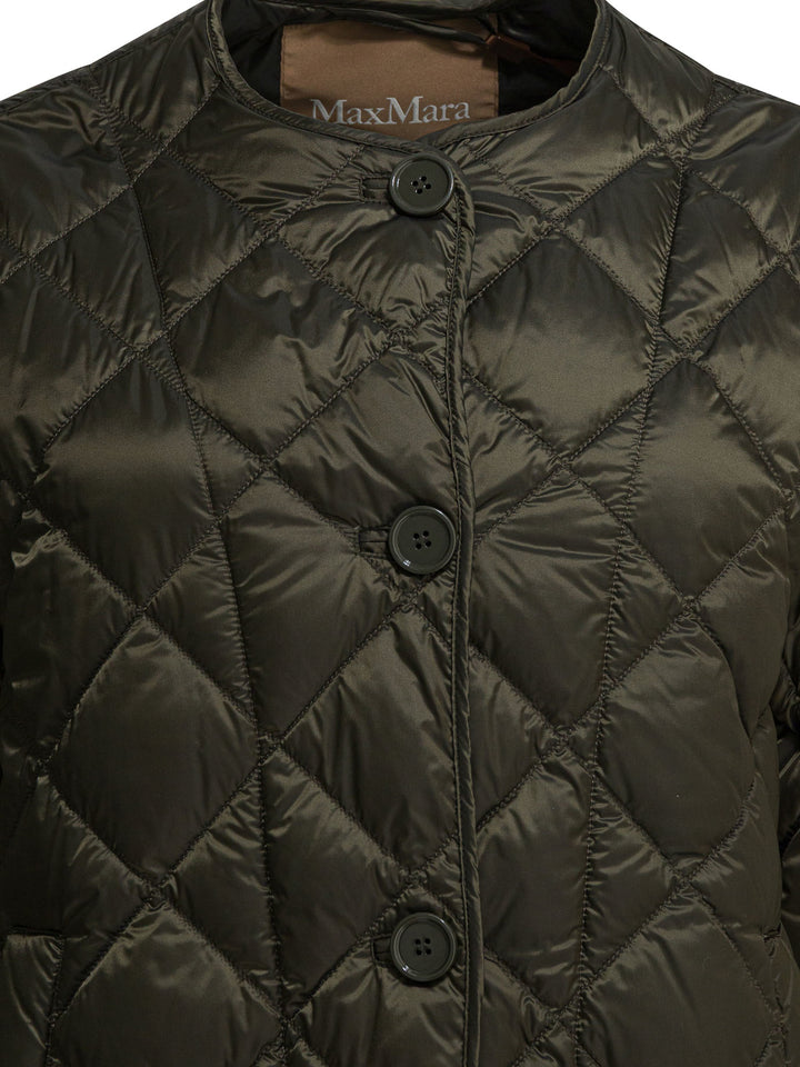 Max Mara The Cube Short Canvas Down Jacket Jackets and Coats - Verde | 100a26cbc8df94944cae1b026bd805c5e81392cd