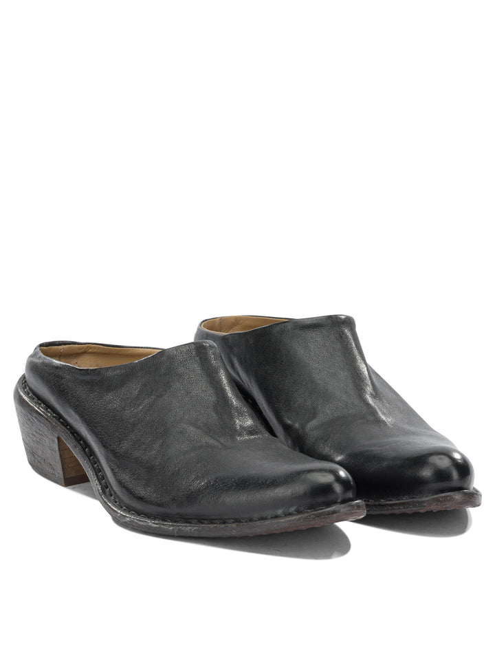 Moma 40mm Leather Sabot Heeled shoes - Nero | d23608517164d3c20f62176e0754bd9b69427417