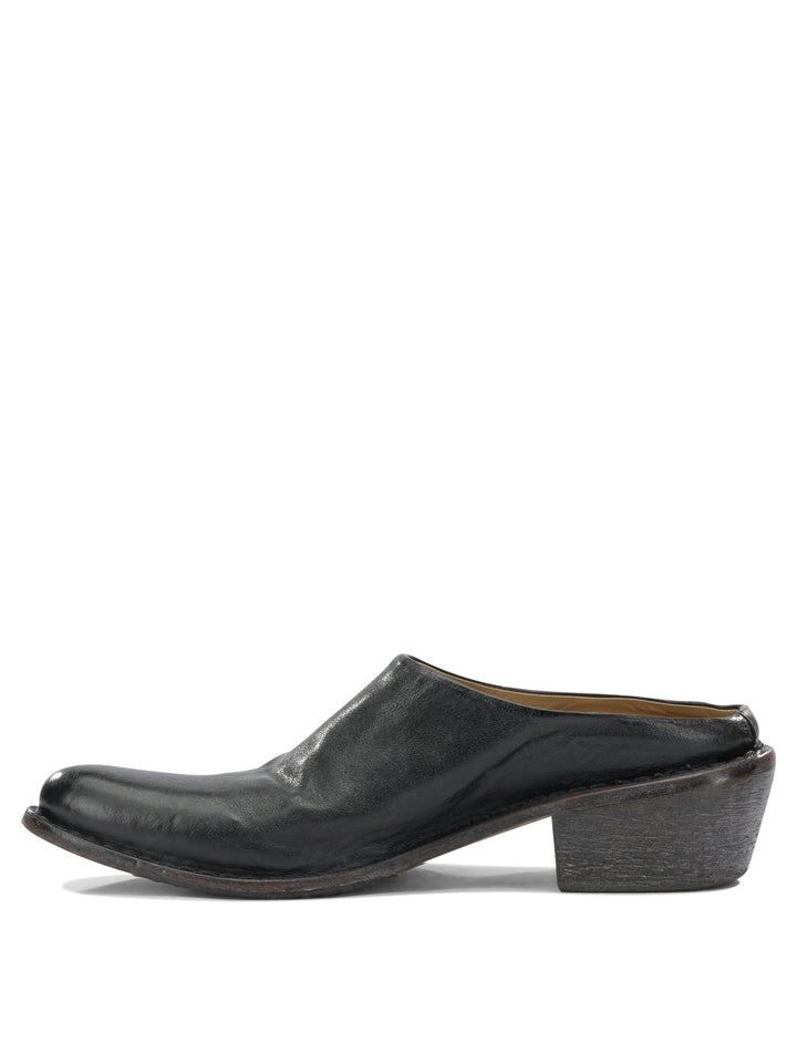 Moma 40mm Leather Sabot Heeled shoes - Nero | a8d491dfe651089bfbd2f5a4b6b48e6e56f88b88