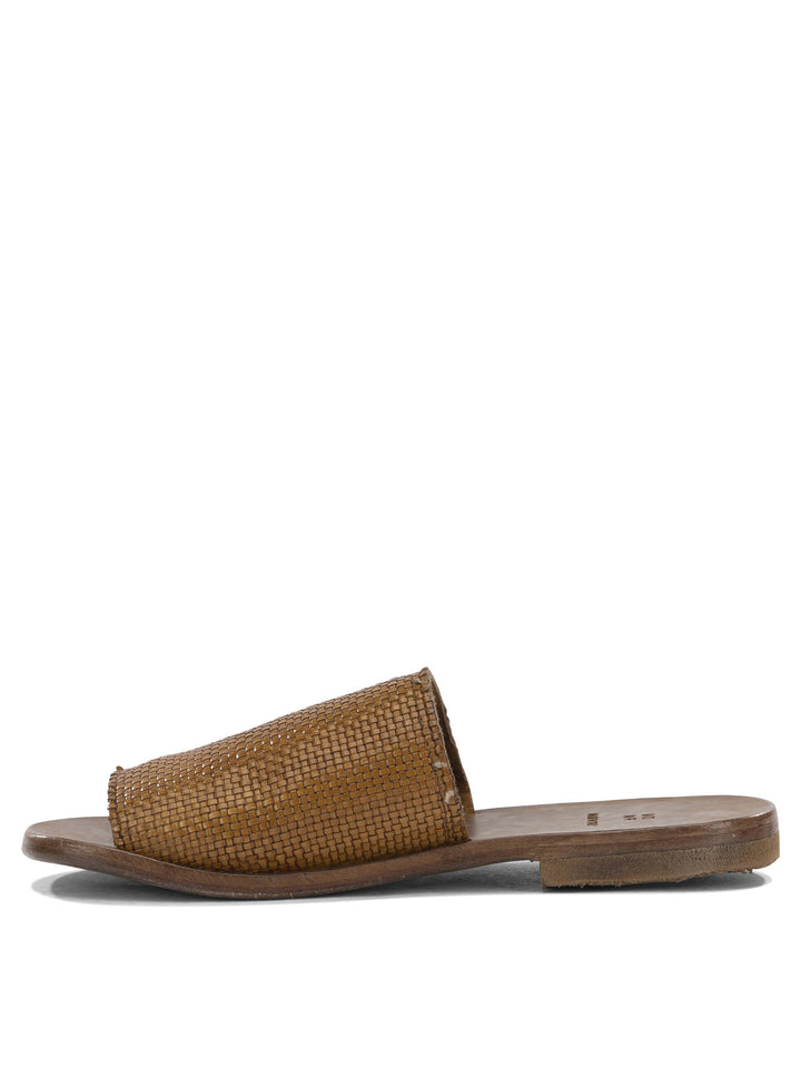 Moma Woven Nappa Leather Slide Sandali - Marrone | 5c7748b53f109191bdba20d47d1f477e9de5aec9
