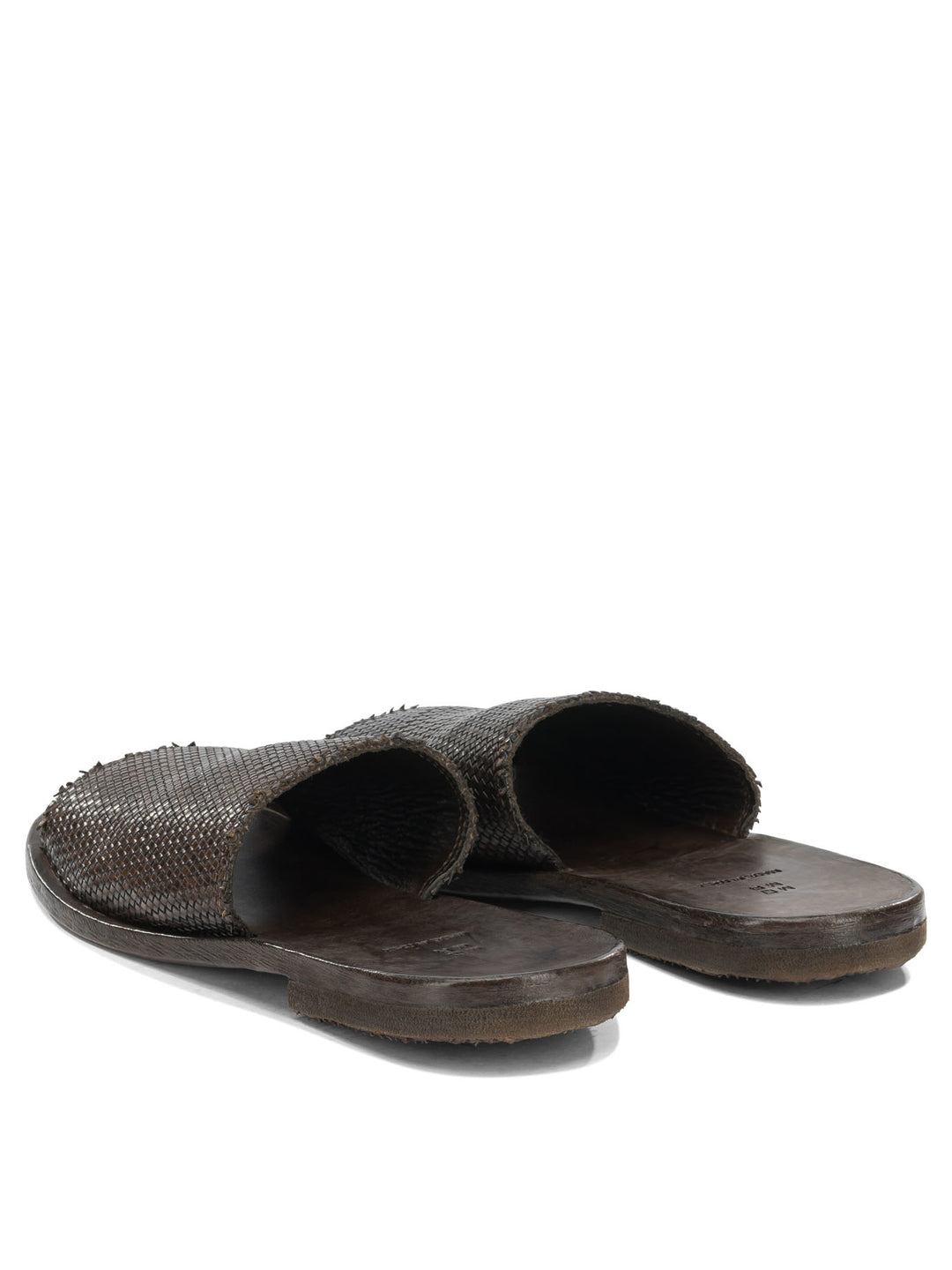 Moma Woven Nappa Leather Slide Sandali - Marrone | c89109ec355cdd28b66d4eacb0bf919b5db14d67