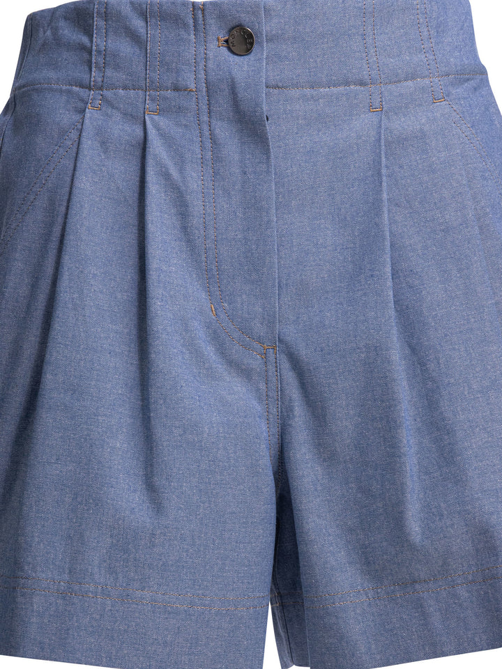 Moncler Grenoble Cotton Shorts - Light blue | 995ac69f8be6c99247bdbc77b4553c0d3a2b6912