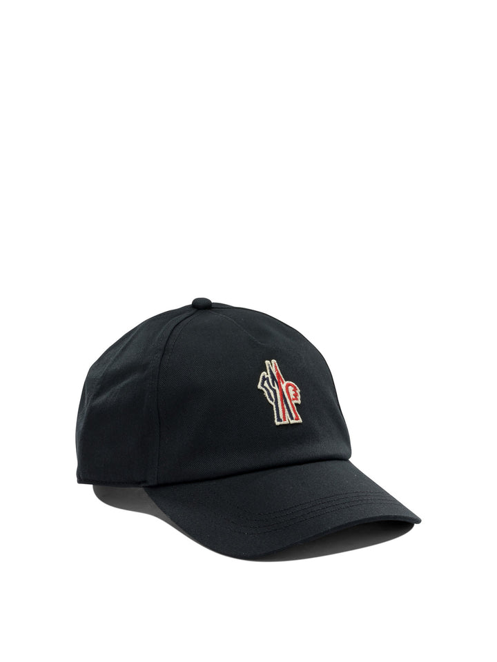 Moncler Grenoble Baseball Cap With Logo Cappelli - Nero | d4d336cb44f0a30935cb374590dafa8ce58d100c