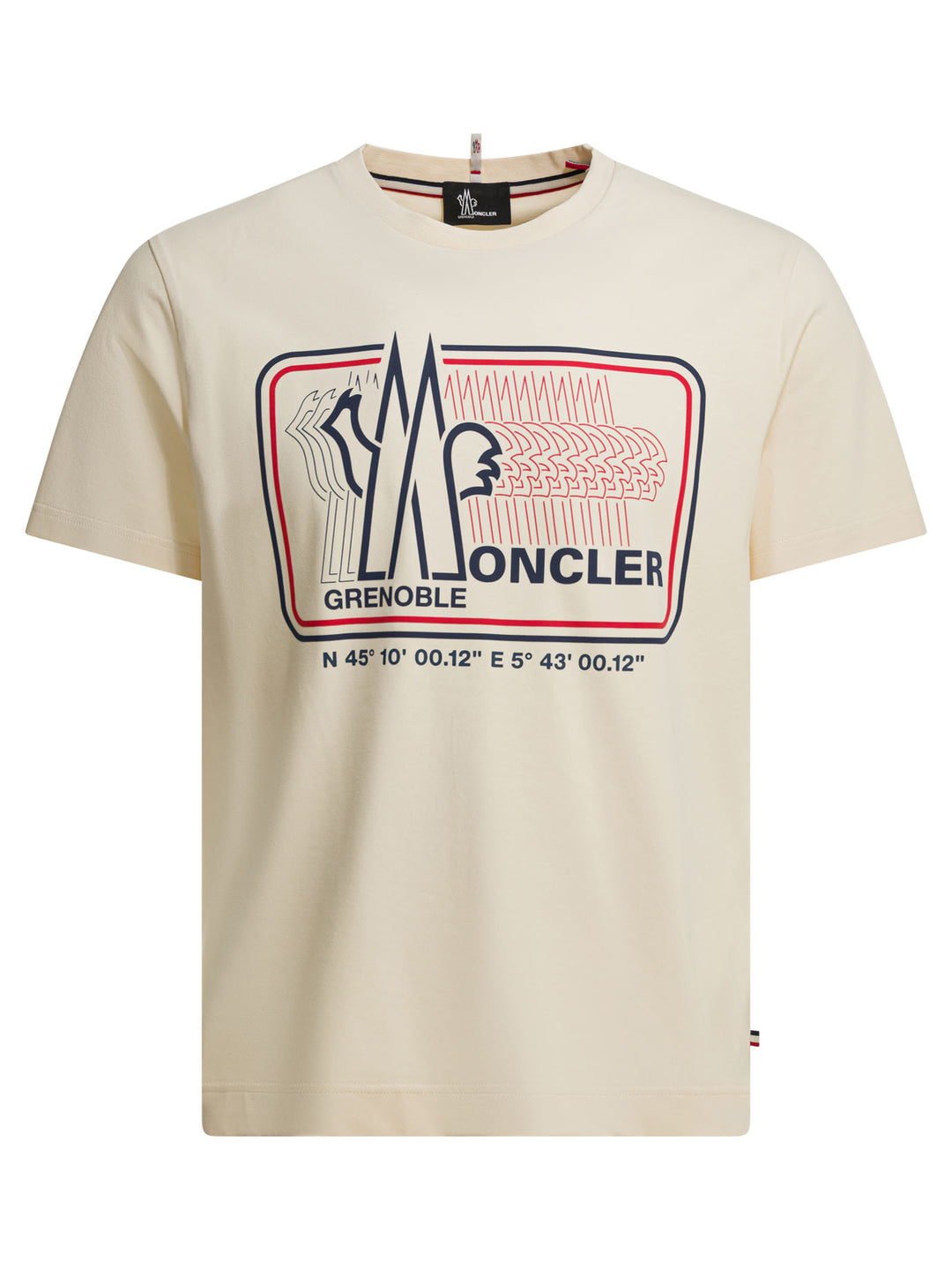 Moncler Grenoble Crew-Neck T-Shirt With Logo Print T-shirts - Bianco | bf41901abe2834f1a17cde06c494074e4695e6cf