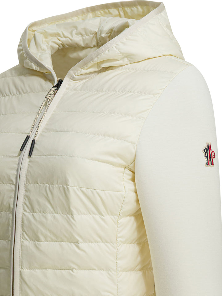 Moncler Grenoble Quilted Jacket With Logo Jackets and Coats - Bianco | ba6e621c7cb020b83c0de34aab9ffebb909b1a41