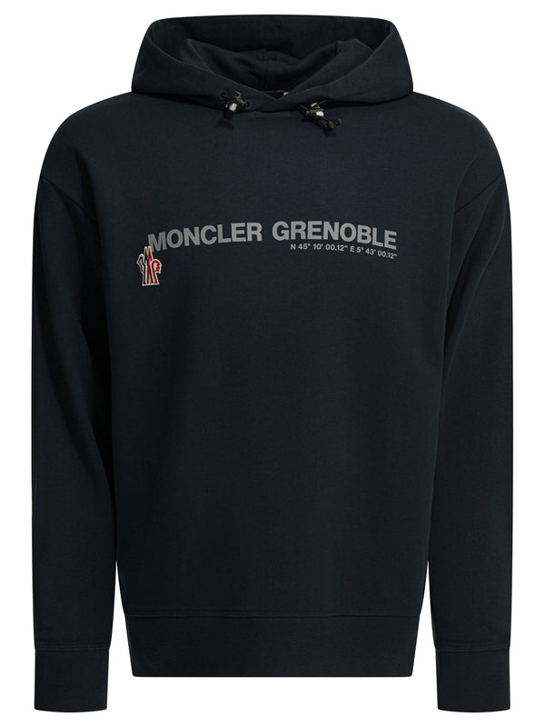 Hoodies mit Logodruck, blau
