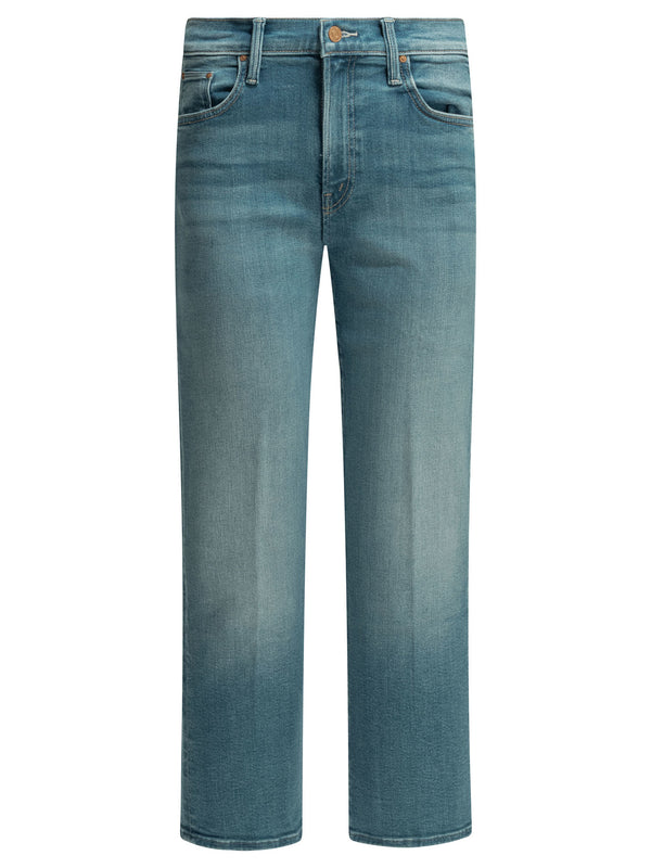 Straight-Leg Jeans Blu