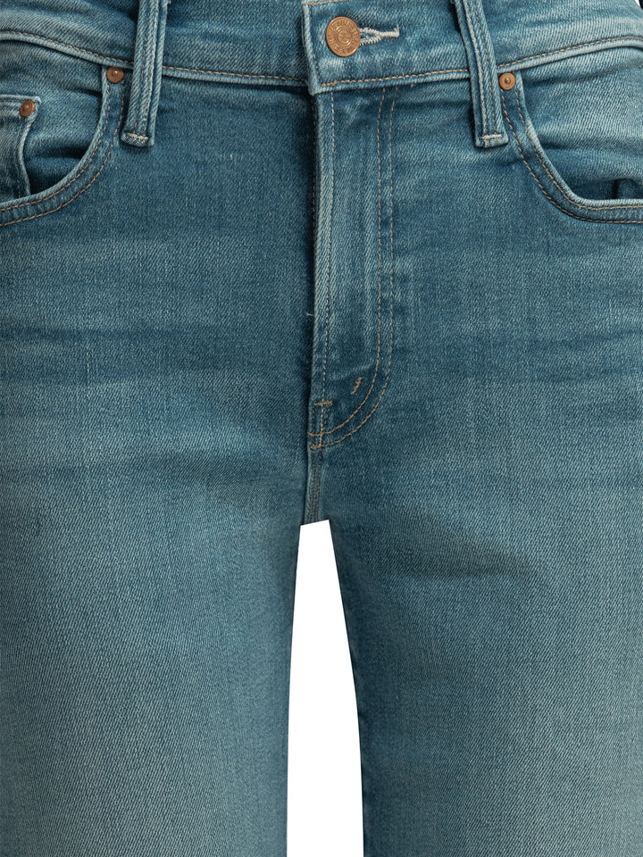 Mother Denim Straight-Leg Jeans - Blu | 34d592ba5b3b8f1278b3ba888d094b0e251d5364