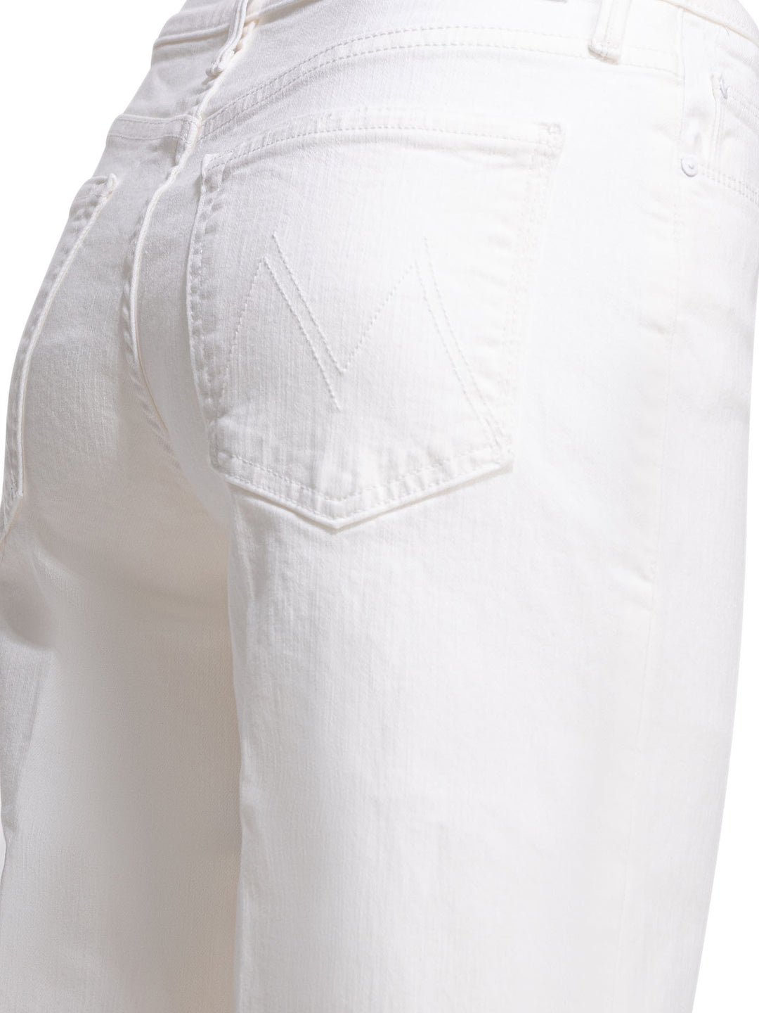 Mother Denim The Twister Sneak Jeans - Bianco | b39a1efc67358f9e5eae9a54e75449ef5e86b6f3