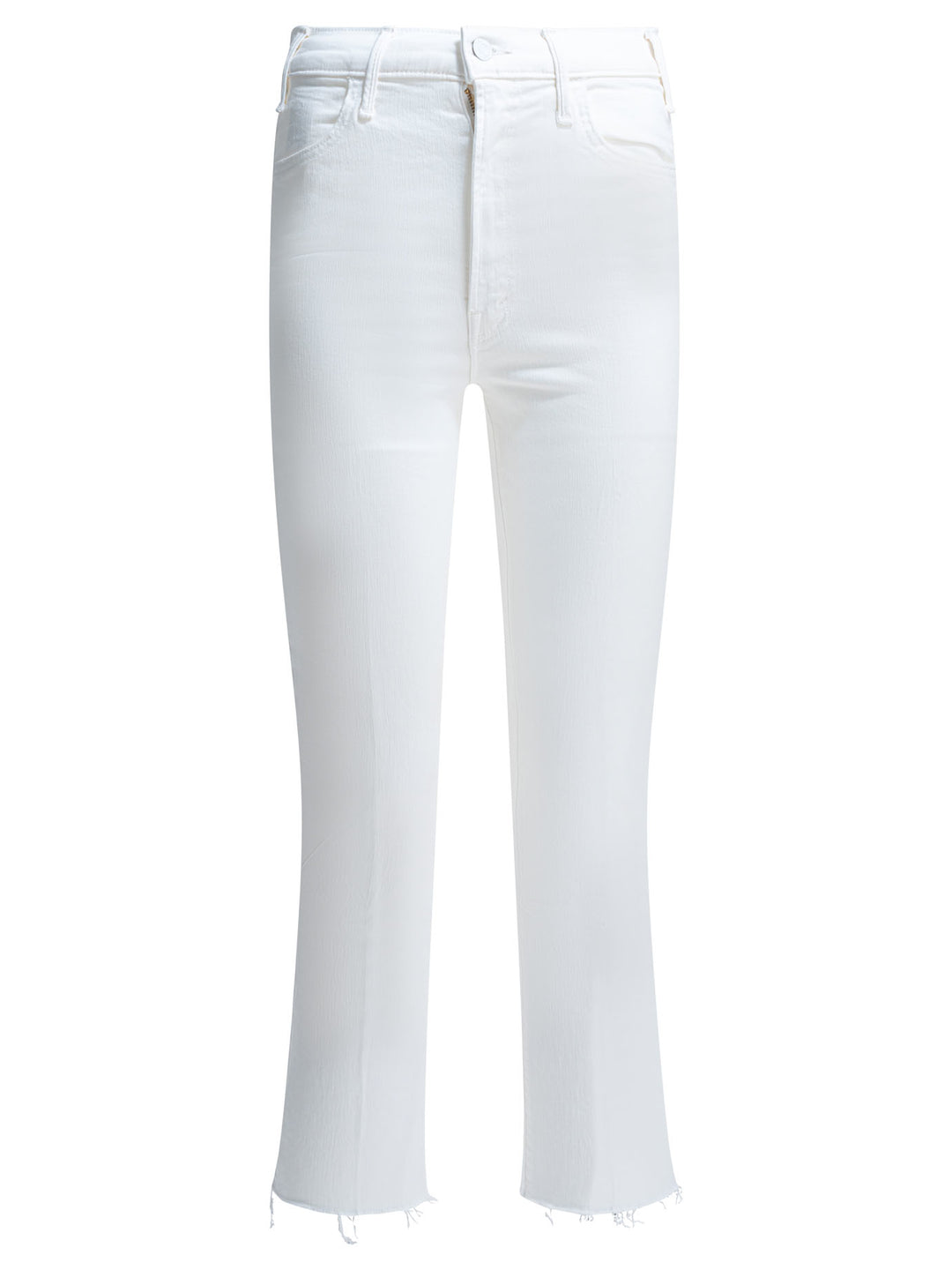 Mother Denim Hustler Ankle Fray Jeans - Bianco | 4b30c24d8e115baabe2491667c0466b08270fb63