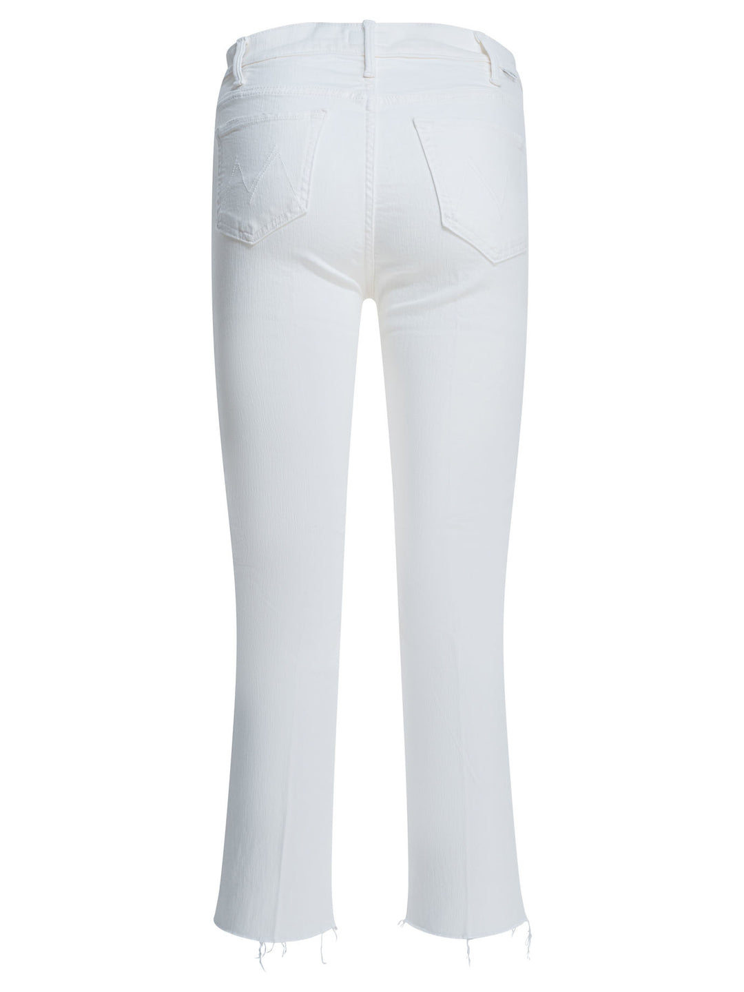 Mother Denim Hustler Ankle Fray Jeans - Bianco | 325b37cdad72526dfa3be2ef22a7d4f039c5e715