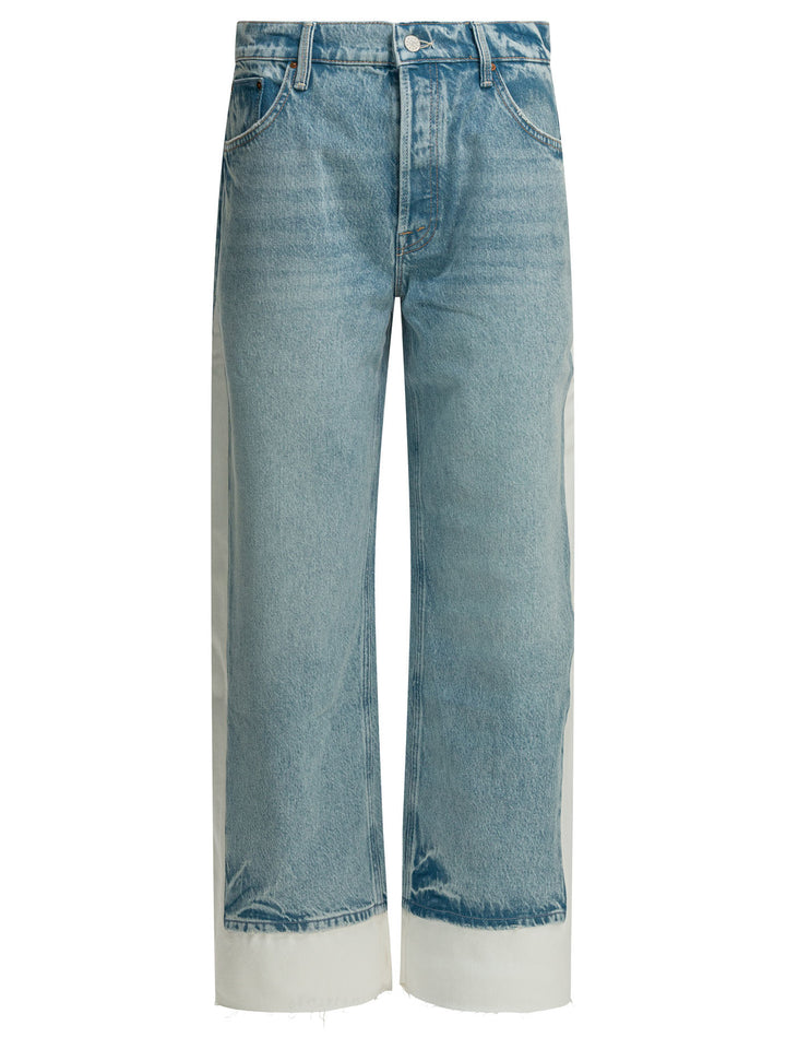 Mother Denim The Nachio Double Dip Nerdy Fray Jeans - Light blue | f28230f6dc7b80da623c38920bece370502e6a46