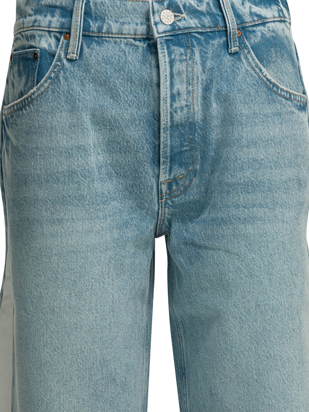 Mother Denim The Nachio Double Dip Nerdy Fray Jeans - Light blue | b813b5d372b6567328bb44831280aa3fffbee4f5