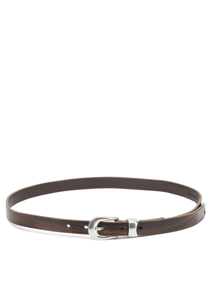 Our Legacy Leather Belt Cinture - Marrone | e7467e27fa2bc3357440b3afbd8952c10b4a4462