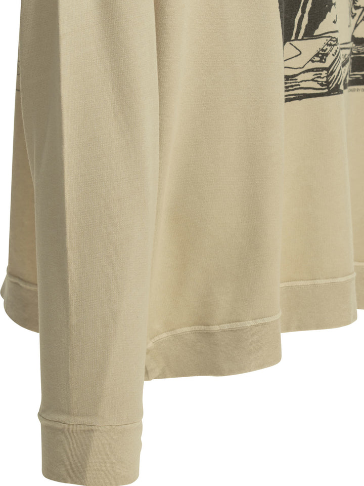 Our Legacy Angry Fan Mail Sweatshirts - Beige | eec4dcde14d1378ac2b91ccd29a5806703cd27e2