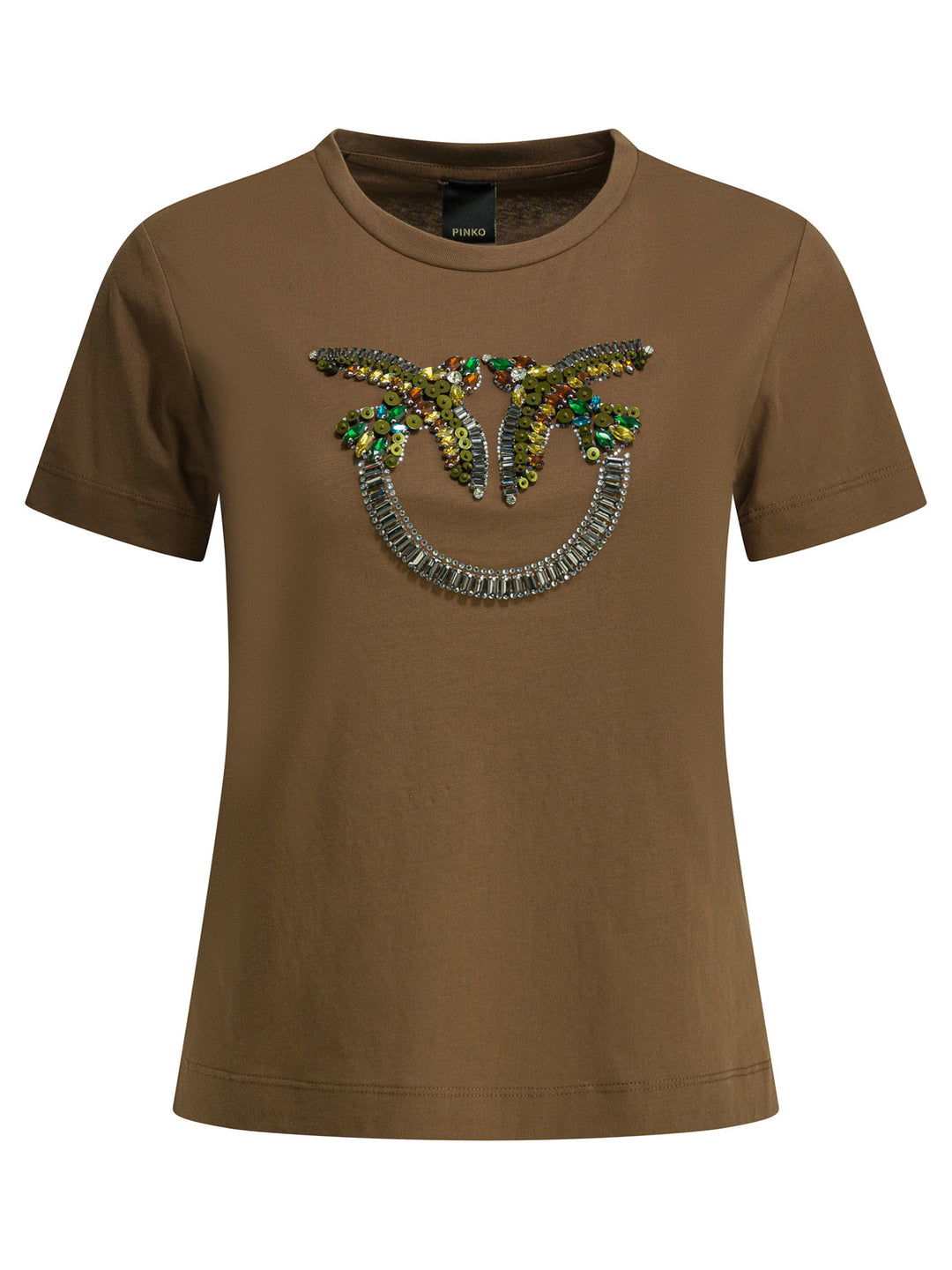 Pinko  T-shirts - Marrone | eebc32045e05c5fef2014f1557a4c7f7f8e5a2c4