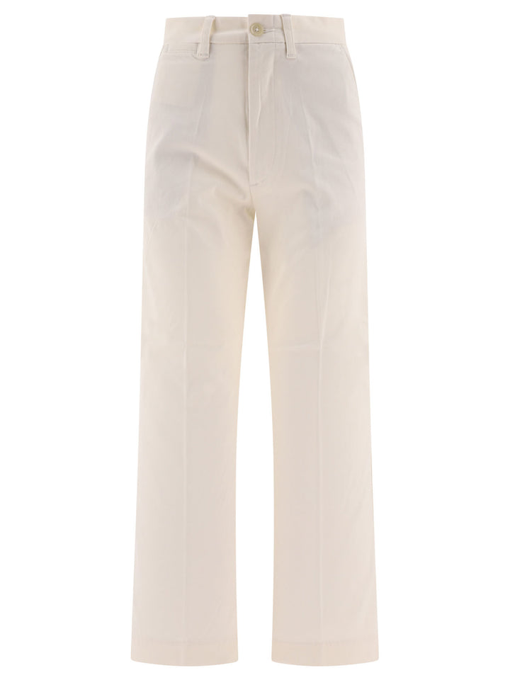 Polo Ralph Lauren Flared Chino Pants Trousers - Bianco | d9c5fb65181e9f0c5a33799be69cfd40c26ff16c